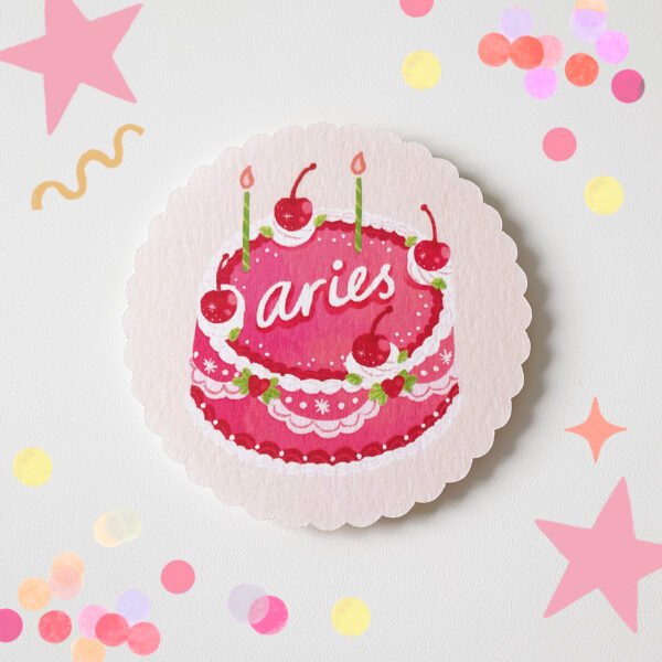 Astrology Birthday Cake Card