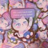 Holo - Plz Just Text Me Pichi & Rika Premium Holographic Stickers