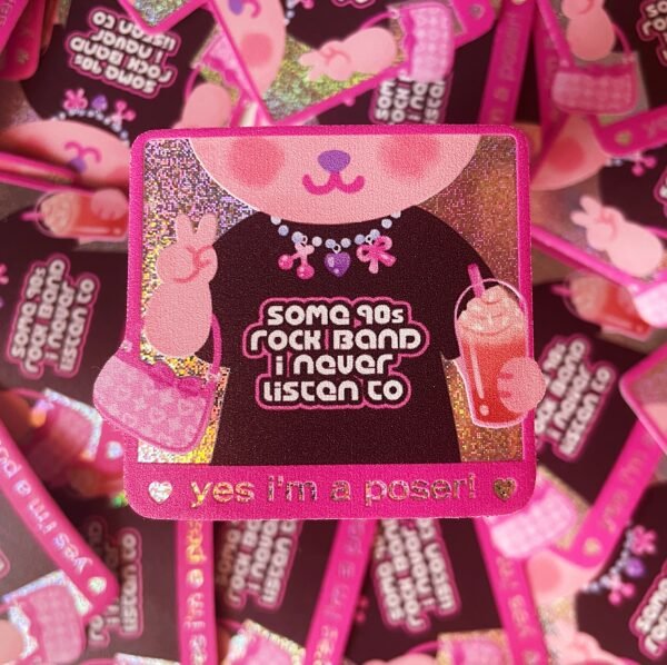 Holo - Poser Pichi & Rika Premium Holographic Stickers