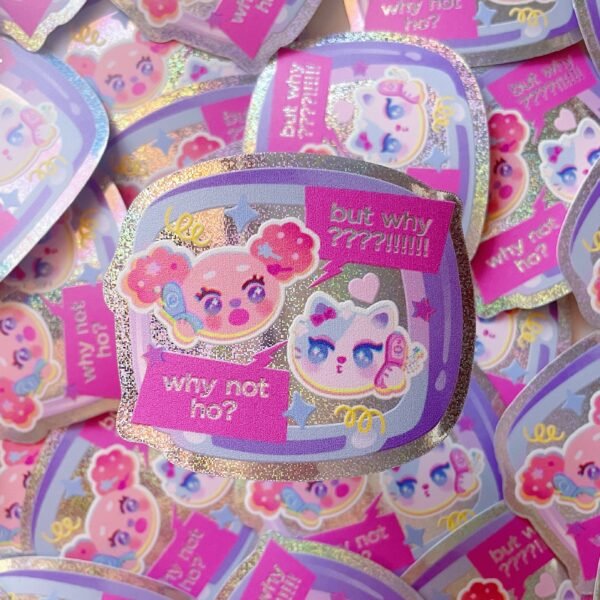 Holo - Why Not Ho Pichi & Rika Premium Holographic Stickers