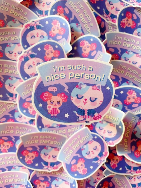 Jumbo - Nice Person Pichi & Rika Jumbo Glitter Stickers