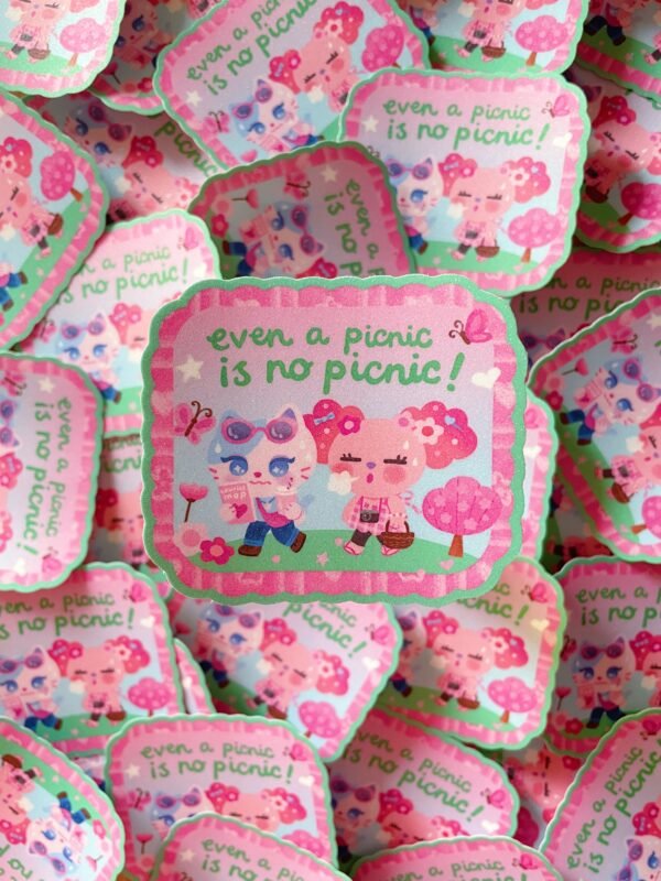 Jumbo - No Picnic Pichi & Rika Jumbo Glitter Stickers