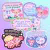 Pichi & Rika Jumbo Stickers Pichi & Rika Jumbo Glitter Stickers