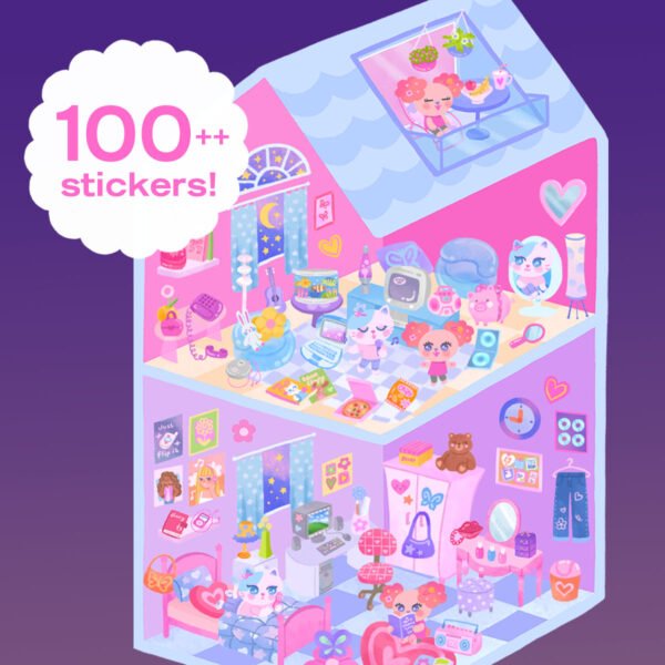 Pichi & Rika DIY Print + Sticker Set