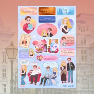 Before Trilogy - Richard Linklater Homage Fanart Sticker Sheet